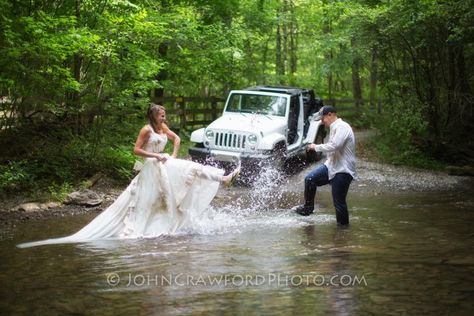 Trash the dress, wedding dress photos, jeep Jeep Wedding, Egyptian Wedding, Brides Dress, Beautiful Beach Wedding, Beautiful Wedding Gowns, Rustic Chic Wedding, Ideal Wedding, Junebug Weddings, Wedding Beauty