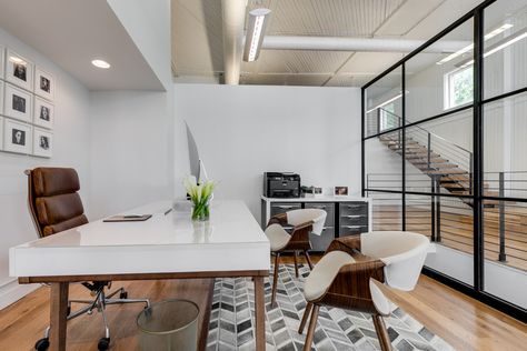 Modelogic Offices - Richmond Dietician Office Design, Modeling Agency Office, Nutritionist Office Decor Ideas, Nutritionist Office, Clifford Chance, Agency Office, Agency Design, Stairs Storage, Modern Flooring