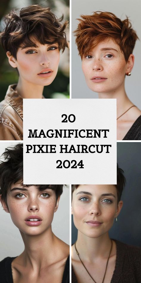 Women With Mens Haircuts, Full Pixie Haircut, French Pixie Haircut Chic, Caramel Pixie Haircut, Messy Short Hair Pixie, Women’s Pixie Cut, Pixie Hairstyles Thick Hair, Square Face Pixie Haircut, Mod Pixie Haircut