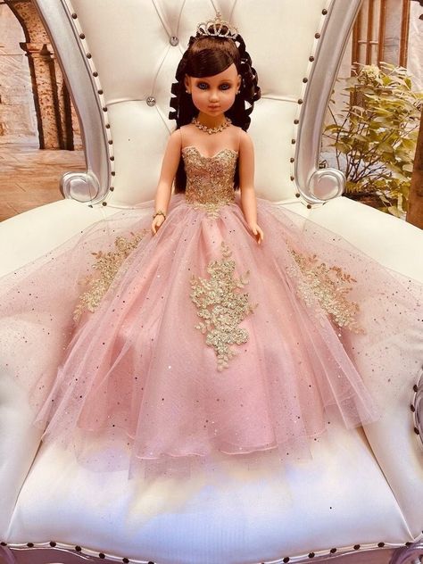 Beautiful dolls for your quinceañera, we make them in any color, they measure approximately 23" Each dress of our dolls is custom designed matching the tone to the color of your quinceañera dress. It is worth mentioning that the tone of the fabric may vary, as well as the accessories (crown, earrings or necklace) If you need a more personalized doll or one that matches your dress, it can also be made, the important thing is to see her happy on her most special day. Our specialty is satisfying our clients. You can contact us if you require a custom design. Contact: 817-443-7252 FB: Norma Vazquez Fashion Designer https://www.facebook.com/profile.php?id=100077462744454 Pink Pageant Dress With Fitted Bodice, Pink Tulle Pageant Dress For Debutante Ball, Pink Princess Ball Gown For Quinceanera, Pink Princess Pageant Dress For Debutante Ball, Pink Princess Style Pageant Dress With Fitted Bodice, Pink Ball Gown For Sweet 16, Pink Ball Gown Quinceanera Dress For Sweet 16, Pink Quinceanera Dress For Prom, Pink Princess Dress For Quinceanera