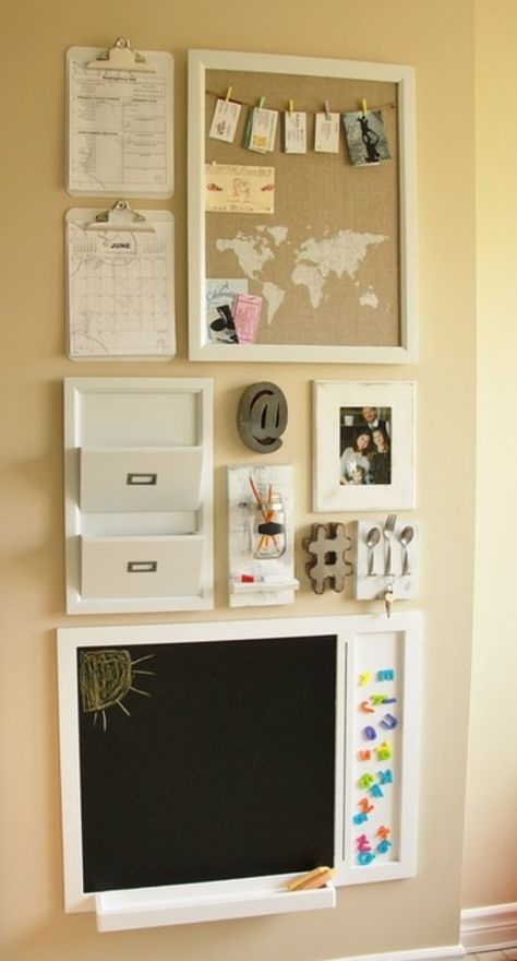 Family Command Center Ideas for your home organization with the kids. Kitchen Wall Organizer, Command Center Kitchen, Home Command Center, Command Centers, Wand Organizer, Family Command Center, Organization Station, Drop Zone, Diy Casa