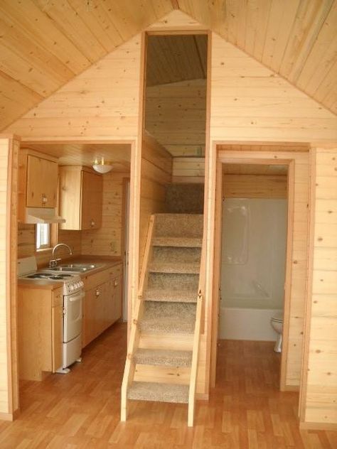 Rectangular Tiny House Design, Små Rum Lidt Plads, Wohne Im Tiny House, Tiny House Inspiration, Tiny Cabin, Tiny House Movement, Tiny Spaces, Tiny House Interior, Tiny House Cabin