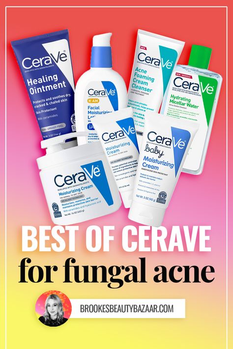 Fungal Acne Safe Moisturizer, Fungal Acne Safe Products, Products For Fungal Acne, Best Drugstore Sunscreen, Cerave Products, Cerave Cleanser, Drugstore Moisturizer, Spf Face Moisturizer, Chafed Skin