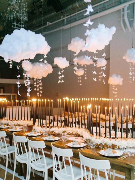 1pc Cloud Design Hanging Decoration, White Polyester Ceiling Hanging Pendant, For Party Decor | SHEIN USA Theme Bapteme, Cloud Party, Cloud Wall Hanging, Fiesta Shower, Hanging Clouds, Cloud Theme, Cloud Decoration, Moon Baby Shower, Ceiling Hanging