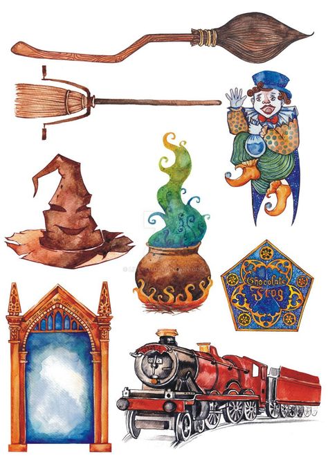 Harry Potter objects and spells (part 2) by Lily--Lu Harry Potter Objects, Lily Harry Potter, Carte Harry Potter, Imprimibles Harry Potter, Harry Potter Stickers, Harry Potter Printables, Dobby Harry Potter, Harry Potter Disney, Theme Harry Potter