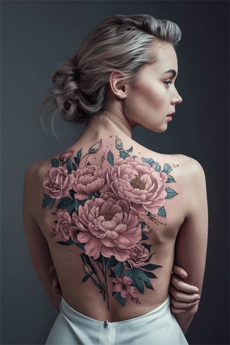 Explore the world of back tattoo women and discover stunning flower designs that elevate any aesthetic. From delicate small flowers adorning the upper spine to bold, full flower pieces that flow down the back, each tattoo tells a unique story. Whether you're drawn to intricate dragon motifs or vibrant red ink flowers, there’s something for every black woman seeking a meaningful tattoo. #BackTattooWomen #TattooIdeas #FlowerTattoo #AestheticInk Big Flower Tattoos Back, Bold Back Tattoo Women, Tree Tattoo On Back Women, Full Back Tattoo Women Flowers, Flower Back Tattoo Women, Spine Tattoo Designs For Women, Large Back Tattoos For Women, Whole Back Tattoo Women, Big Back Tattoos For Women