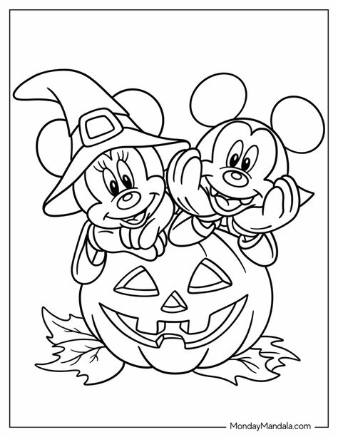 Disney Halloween Coloring Pages, Halloween Lego, Pintar Disney, Coloring Pages Disney, Halloween Coloring Pages Printable, Fargelegging For Barn, Pumpkin Coloring, Free Halloween Coloring Pages, Halloween Coloring Sheets