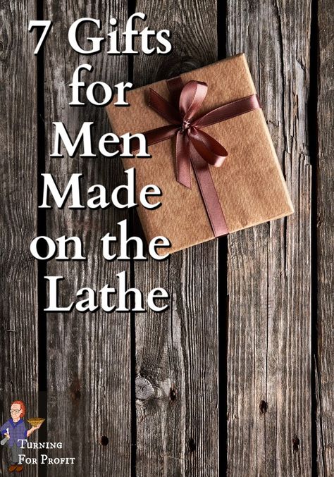 Here are 7 gifts for men that you can turn on your lathe. These presents range from the simple to the complex and all are suitable for Father’s Day, Birthdays, Christmas, or just because. Christmas Lathe Projects, Wood Lathe Projects Ideas, Wooden Gifts For Men, Wood Lathe Projects, Lathe Woodworking Projects, Handmade Wooden Gifts, Profitable Woodworking Projects, Metal Lathe Projects, Money Making Projects