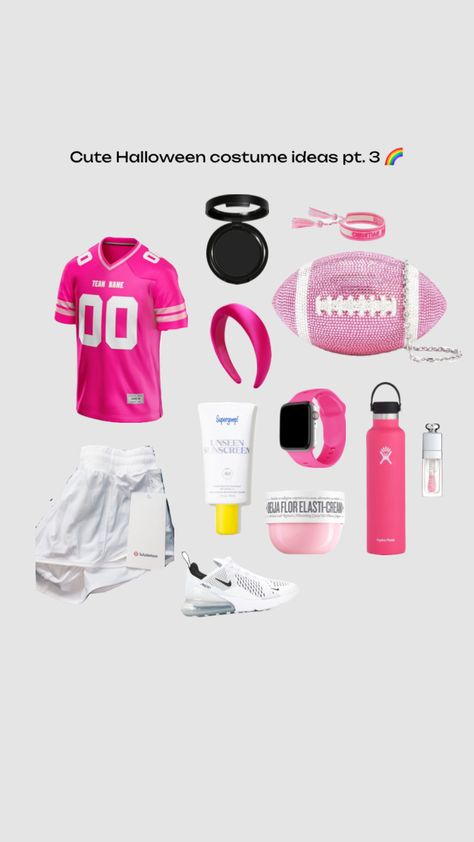 Preppy Halloween costumes pt. 3 🌈 #outfitinspo #preppy #preppyaesthetic #preppycostumeinspo #halloween #halloweencostume #preppyhalloween #football Football Halloween Costume, Fun Halloween Outfits, Preppy Halloween, Friend Costumes, Cute Group Halloween Costumes, Halloween Costumes For Teens Girls, Classy Halloween Costumes, Matching Halloween Costumes, Bff Halloween Costumes