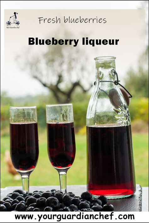 Dive into the rich tradition with this homemade blueberry liqueur, a testament to North American heritage. Its deep purple hue and robust flavor elevate cocktails and shine as an after-dinner treat with lime. Crafted patiently, it's not just a drink but an edible gift echoing old-world traditions. Perfect for those wanting to impress, it blends history and taste in every drop. A standout in liqueurs, this blueberry infusion is sophistication bottled. Give, mix, or savor neat; it's pure delight. Blueberry Liqueur Recipe, Blueberry Liquor Recipes, Huckleberry Liqueur Recipes, Lavender Liqueur, Blueberry Liquor, Grape Wine Recipe, Infused Alcohol Recipes, Homemade Spirits, Mead Making