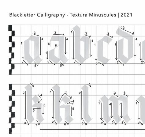 Blackletter Textura Calligraphy Worksheets, Lowercase Textura - Learn Gothic Calligraphy! Gothic Workbook for Beginners Instant Download Font #font fonts #fonts blackletter fonts #blackletterfonts blackletter font #blackletterfont 5.132 Gothic Lettering Calligraphy Alphabet, Calligraphy Alphabet For Beginners Step By Step, Caligraphy Alphabet Beginners, Calligraphy Alphabet For Beginners, Gothic Calligraphy Alphabet, Calligraphy For Beginners Worksheets, Calligraphy Exercises, Calligraphy Gothic, Blackletter Calligraphy