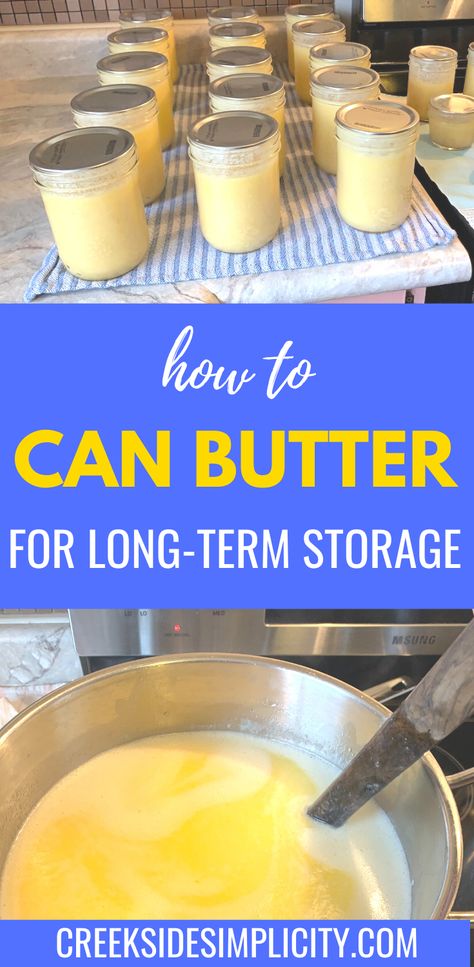 Canning Butter, Can Butter, Butter Recipes Homemade, Canning Kitchen, Pressure Canning Recipes, Canned Butter, Home Canning Recipes, Canning Vegetables, Canning Food Preservation