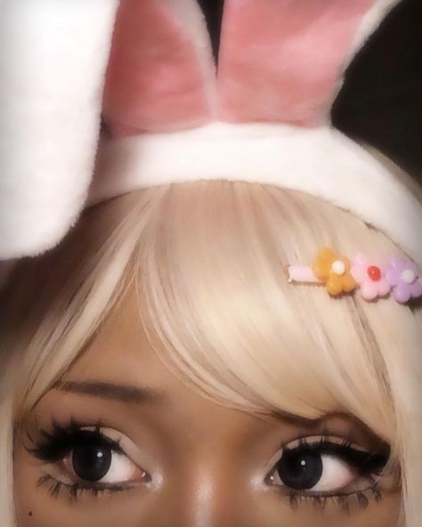 Mode Gyaru, Bunny Makeup, Gyaru Aesthetic, Gyaru Makeup, Doll Eye Makeup, Kawaii Makeup, Swag Makeup, Gyaru Fashion, Doll Makeup