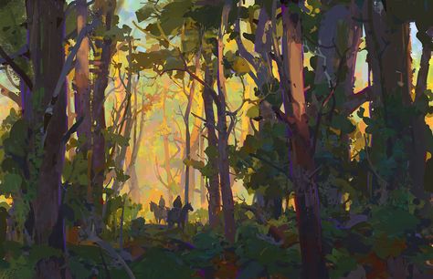 ArtStation - forest, Min Yum Environment Painting, Vis Dev, Landscape Concept, Environment Art, Concept Artist, Art Landscapes, Fantasy Art Landscapes, Background Art, Forest Landscape