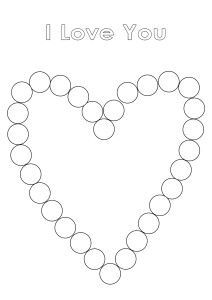 Do a Dot Sheets on Pinterest | Do A Dot, Dots and Bingo Do A Dot Valentine Printables, Valentines Dot Printables, Heart Dot Art, Dot Art Printables, Do A Dot Art, Dot Marker Activities, Valentine Art Projects, Dot Heart, Dot Stickers