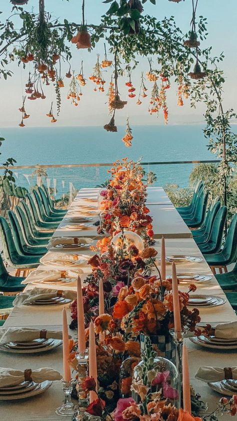 Summer Wedding Centerpieces, Italian Inspired Wedding, Mediterranean Wedding, Water Wedding, Summer Wedding Outdoor, Outdoor Wedding Reception, Long Table, Wildflower Wedding, Wedding Dinner