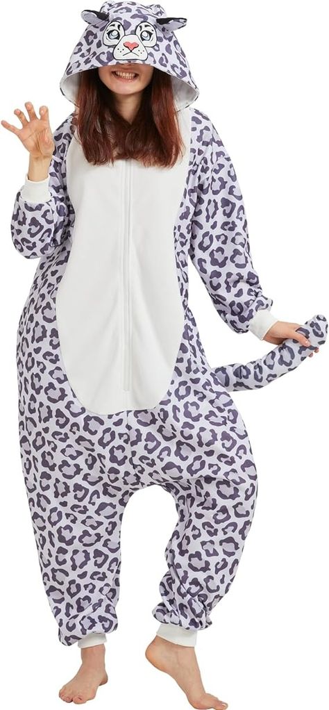 Amazon.com: YEKRUTCOS Snow Leopard Adult Onesie - Animal Halloween Cosplay Costume - Cozy One-Piece Pajamas Homewear for Women and Men : Clothing, Shoes & Jewelry One Piece Pajamas, Snow Leopard, Halloween Cosplay, Men Clothing, Cosplay Costume, Cosplay Costumes, Shoes Jewelry, Onesies, Top Styles