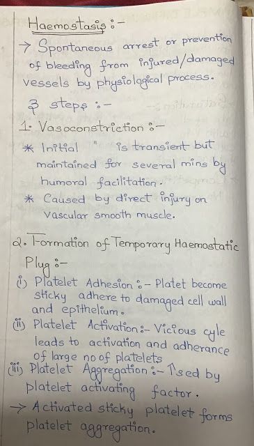 HEMOSTASIS :PHYSIO NOTES LEARN IT EASY WITH STENCIL DENT Physiology Notes Medical Students, Mlt Notes, General Medicine Notes, Mbbs Notes, Pathology Notes, Stiochemistry Notes, Human Anatomy And Physiology Notes, Physiology Notes, Pathology Notes Medical Students