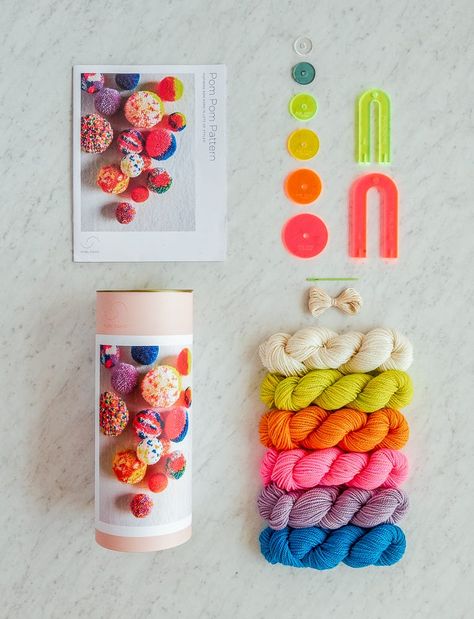 Pom Pom Kit - Purl SohoPurl Soho Christmas Pom Pom, Purl Bee, Pom Pom Maker, Purl Soho, Good Cheer, Pom Pom Trim, Craft Night, Felt Christmas Ornaments, Xmas Presents