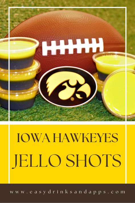 Shots For Tailgating, Tailgate Drinks, State Recipes, Iowa State Football, College Football Tailgate, Football Tailgate Party, Iowa Football, Iowa Hawkeye Football, Diaper Party