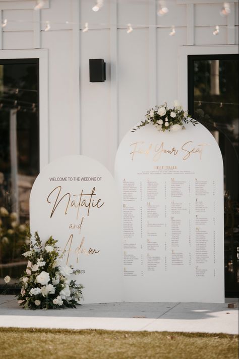 Acrylic wedding signs