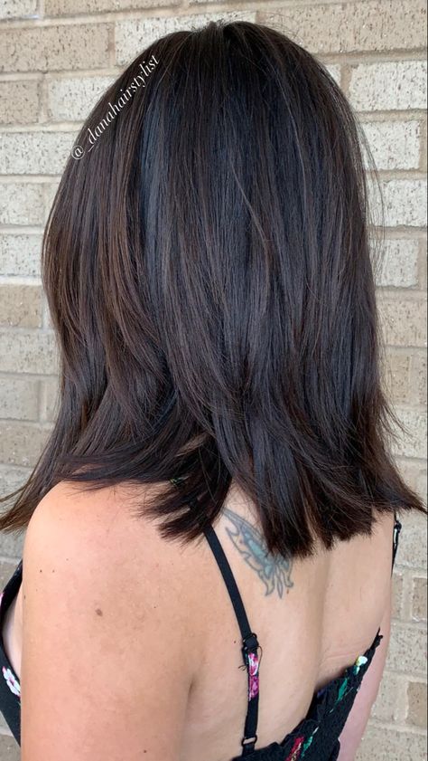 Collarbone Hair Length Layers, Should Length Hair With Layers Straight, Long Bob With Light Layers, Lob Haircut Straight Layered, Layered Bob Long Mid Length, Long Bob Layers Straight, No Layers Medium Length Hair, Short Long Layered Hair Shoulder Length, Layered Lob Haircut Straight Thick Hair