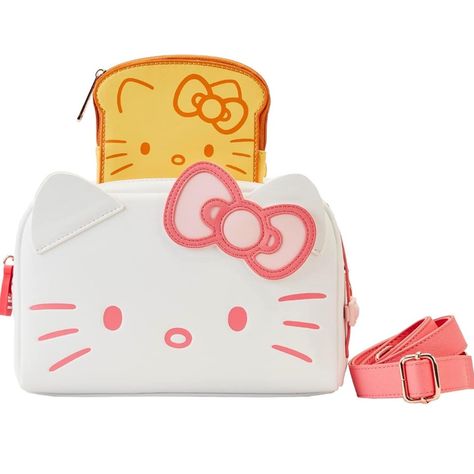 Nwt! Cute Hello Kitty Toaster Loungrfly Crossbody. This Item Is Available Hello Kitty Breakfast, Hello Kitty Toaster, Kawaii Breakfast, Sanrio Collaboration, Kitchen Toaster, Loungefly Hello Kitty, Images Hello Kitty, Hello Kitty Merchandise, Loungefly Bag