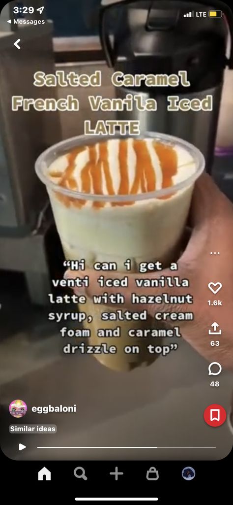 Caramel Latte Starbucks, Iced Latte Starbucks, Frappuccino Starbucks Secret Menu, Starbucks Drink Menu, Cold Starbucks Drinks, Secret Starbucks Recipes, Iced Starbucks Drinks, Healthy Starbucks Drinks, Secret Starbucks Drinks