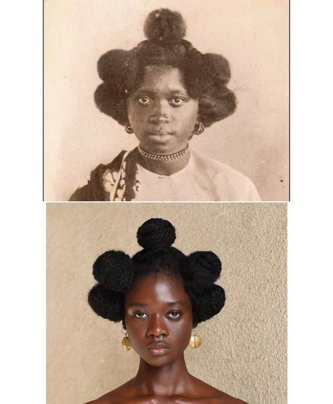 @laetitiaky recreating traditional African hairstyles. Traditional African Hairstyles, African Hair History, Traditional Hairstyles, Black Hair Magazine, Traditional Hairstyle, African Traditions, Natural Black Women, Hair Magazine, Hairdos For Curly Hair