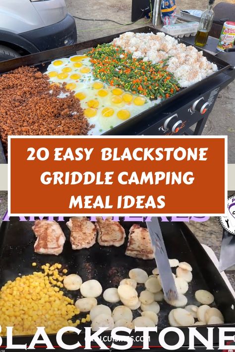 Upgrade your camping experience with our Blackstone Camping recipes featuring French toast, biscuits, quesadillas, chicken fajitas, and Shrimp Fajitas. These delicious camping meal and campfire food are perfect for cooking on a Blackstone griddle and are sure to be a hit with your family and friends. this Summer. Camping Recipes, Glamping, Campfire Food, Camp Meals. Stew Meat On Blackstone, Gluten Free Camping Recipes, Blackstone Griddle Cooking Recipes, Blackstone Griddle Nachos, Tailgate Griddle Recipes, Summer Camping Dinner Ideas, Camping Meals On Blackstone Grill, Camping Meals On Flat Top, Rv Camping Dinner Ideas