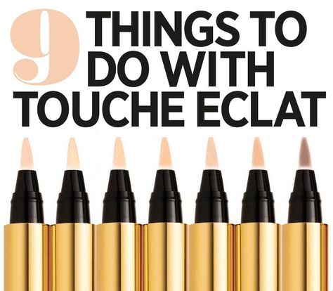 9 weird and wonderful things to do with your Touche Éclat Touche Eclat, Weird And Wonderful, Wonderful Things, Summer Time, How To Use, Things To Do, Skin Care, Wonder, Makeup