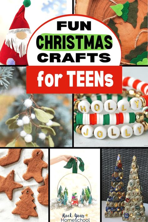 Christmas Crafts For Teens, Ideas For Christmas Crafts, Thoughtful Christmas Presents, Giant Christmas Ornaments, Diy Christmas Gifts For Kids, Diy Felt Christmas Tree, Christmas Clothespins, Fun Christmas Activities, Crafts For Teens To Make