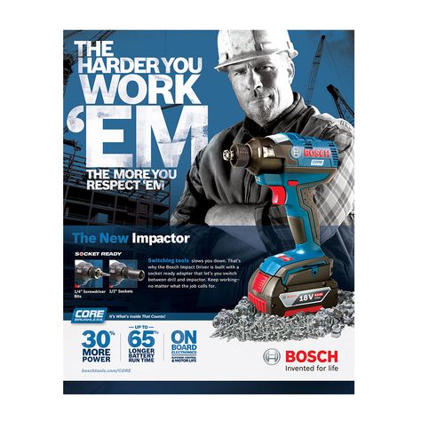 Bosch Wireless Power Tools by bobolee-65934 - Designhill Power Tools Poster Design, Power Tools Poster, Construction Advertising, Power Tools Design, Tool Poster, Car Advertising Design, Ad Layout, Sign Board Design, Graphic Design Ideas