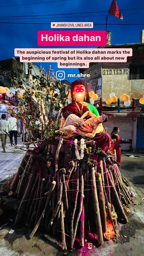 Holi vibes | Holika dahan | Instagram story ideas - @mr.shre Holika Dahan Snapchat Stories, Holi Instagram Story Ideas, Holi Story Instagram, Holi Aesthetic, Holi Vibes, Holi Story, Holika Dahan, Clever Captions For Instagram, Clever Captions