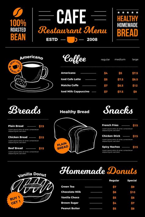 Menu Card Ideas, Catering Menu Design, Christmas Menu Design, Papan Menu, Rollup Design, Coffee Menu Design, Cafe Menu Design, Menu Card Design, Coffee Shop Menu