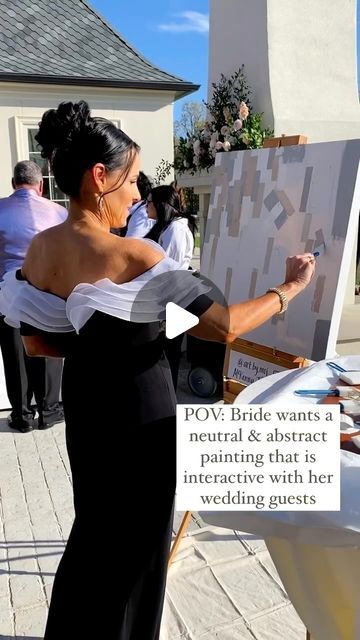 THE WEDDING BLISS on Instagram: "Guests got to take part in creating a beautiful painting for the bride and groom 🎨❤️

🎥: @art.by.mrj" Bride And Groom Art, Interactive Painting, The Wedding Bliss, Cocktail Hour Wedding, Rustic Elegant Wedding, Wedding Painting, Beautiful Painting, Wedding Website, Beautiful Paintings