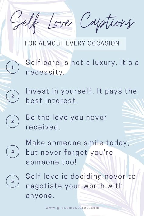 Looking for great self-love captions that don't sound exactly so like someone else's. This is a huge collection of the best self-love captions for your instagram posts. Pin it for later. #selflove #instagram #instagramselflove #instagramcaptions Selflove Captions Instagram Short, Self Worth Captions, Self Worth Captions For Instagram, Caption For Self Love, Selflove Captions Instagram, Self Care Captions, Self Love Captions For Instagram, Self Love Captions, Weekly Motivation
