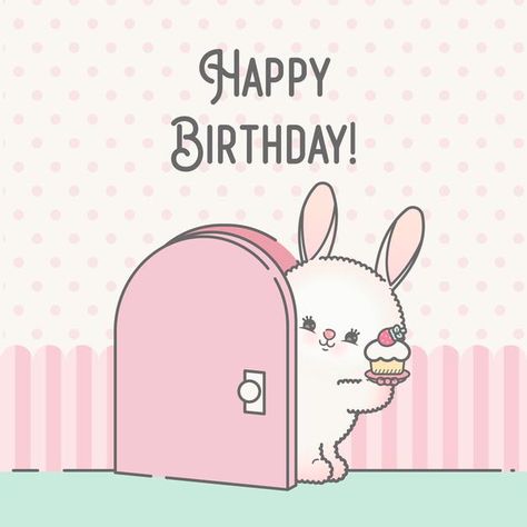 Happy birthday cartoon bunny template ca... | Premium Vector #Freepik #vector #birthday #invitation #happy-birthday #party Happy Birthday Bunny Image, Happy Birthday Cartoon Cute, Happy Birthday Cute Images, Birthday Cartoon Images, Bunny Happy Birthday, Happy Birthday 15, Happy Birthday Friend Images, Cartoon Happy Birthday, Happy Birthday Cartoon