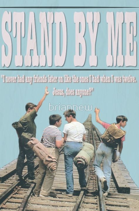 Stand By Me Stand By Me Poster, Comfort Movie, Me Poster, River Phoenix, Movie Poster Art, Great Films, Wall Posters, Hot Actors, Iconic Movies