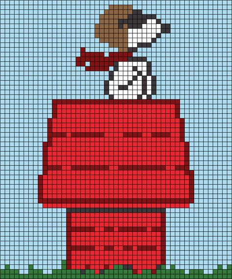 Alpha pattern #66526 | BraceletBook Snoopy Crochet Grid, Snoopy Perler Bead Pattern, Snoopy Pixel Grid, Snoopy Grid Pattern, Tapresty Crochet Alpha Patterns, Snoopy Alpha Pattern, Snoopy Knitting, Snoopy Cross Stitch Pattern, Snoopy Cross Stitch