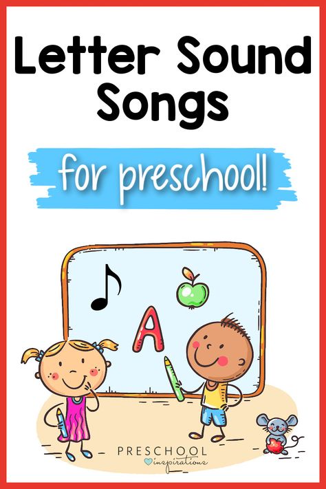 Alphabet Sounds Song, Letter Sound Song, Letter Sounds Kindergarten, Songs Preschool, Preschool Inspirations, Alphabet Sound, Teaching Sound, Letter Sounds Preschool, Teaching Kids Letters