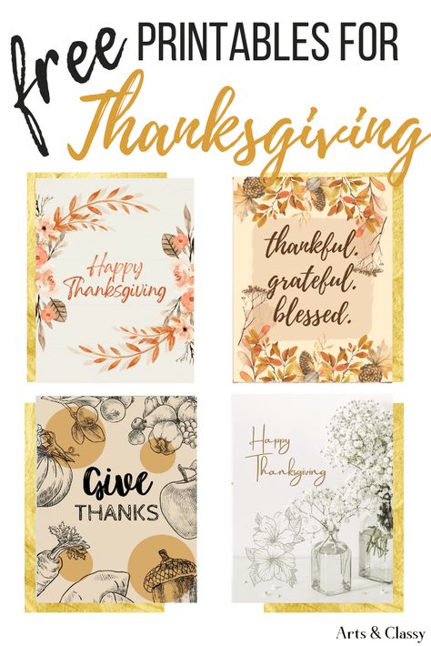 Grab Your FREE Thanksgiving Printables – Arts and Classy Thanksgiving Stencils Free Printables, Happy Thanksgiving Printables Free, Free Fall Printables 8x10, Thanksgiving Printables Free, Thanksgiving Free Printables, Thanksgiving Note, Happy Thanksgiving Sign, Thanksgiving Cards Printable, Thankful Printable