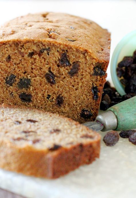 Cinnamon Raisin Quick Bread, Raisin Quick Bread, Rasin Bread, Lemon Poppyseed Bread, Pumpkin Loaf, Raisin Bread, Kid Friendly Snack, Cinnamon Raisin, Unsweetened Applesauce