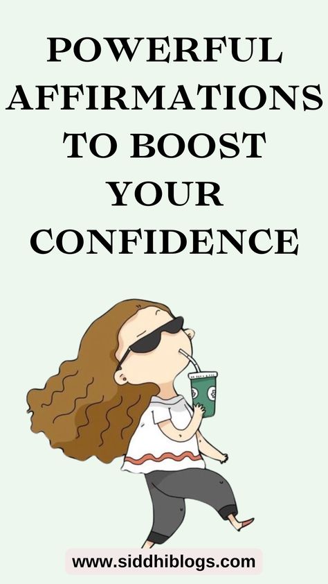 "The most beautiful thing you can wear is confidence". Read the article to learn about ways to boost your confidence. Especially focused on affirmations to manage your self-doubt. Learn how to be more confident. Elevate your self-love with these powerful affirmations. Turn your self-doubt to self-confidence with positive talk. How to be confident | ways to boost confidence | confidence affirmations | confidence quotes How To Be Confident, Self Confidence Affirmations, Positive Talk, Confidence Building Activities, Affirmations Confidence, Confidence Affirmations, Improve Self Confidence, Building Self Confidence, Be More Confident