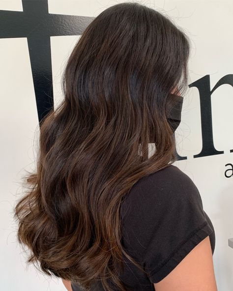 Dark Brown Dimensional Hair Subtle Highlights, Soft Balayage Brown, Baby Lights On Brown Hair, Formal Upstyles, Subtle Dimensional Brunette, Soft Ombre Hair, Natural Brunette Balayage, Subtle Balayage Brunette, Brunette Ideas