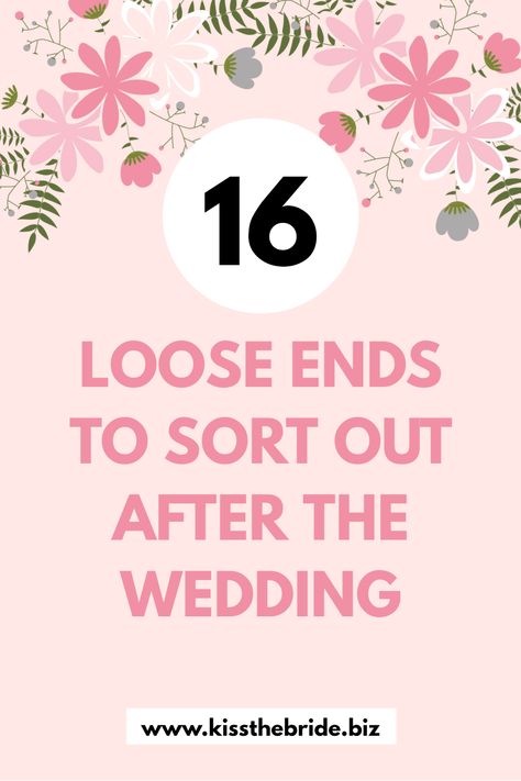 Newlywed To Do List, Post Wedding To Do List, Things To Do After Wedding, After Wedding To Do List, After Wedding Checklist, Youtube Topics, Post Wedding Blues, Diy Wedding Planner, Wedding To Do List