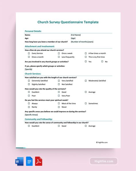 Church Survey Questionnaire Template Interest Survey, Survey Questionnaire, Questionnaire Template, Teamwork Quotes, Troll Face, Church Service, Teamwork, Business Planning, Event Planning