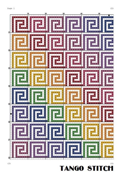 Rainbow gradient ornament easy cross stitch pattern – Tango Stitch Colourful Cross Stitch, Cross Stitch Quotes, Easy Cross Stitch, Cross Stitch Geometric, Cross Stitch Fonts, Easy Cross Stitch Patterns, Simple Embroidery Designs, Cross Stitch Pillow, Rainbow Gradient