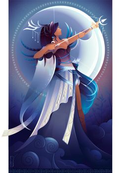 Yliade Art, My Future, Greek Goddess, Greek Mythology, The Moon, Illustrator, Deviantart, Thank You, Moon