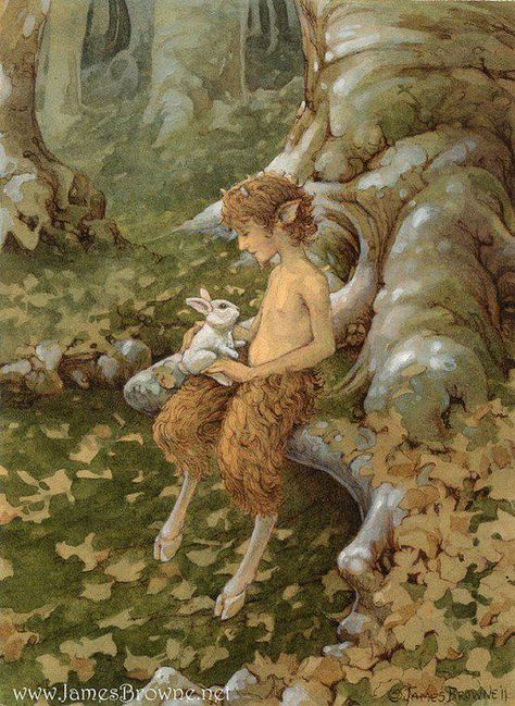 Satyr, Centaurs or any hoofed being White Hare, Creature Fantasy, Fairytale Art, James Brown, A Bunny, Mythological Creatures, Mystical Creatures, Arte Fantasy, Art And Illustration